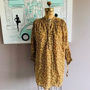 Doen Opal Mini Dress in Golden Mesa Floral, XS